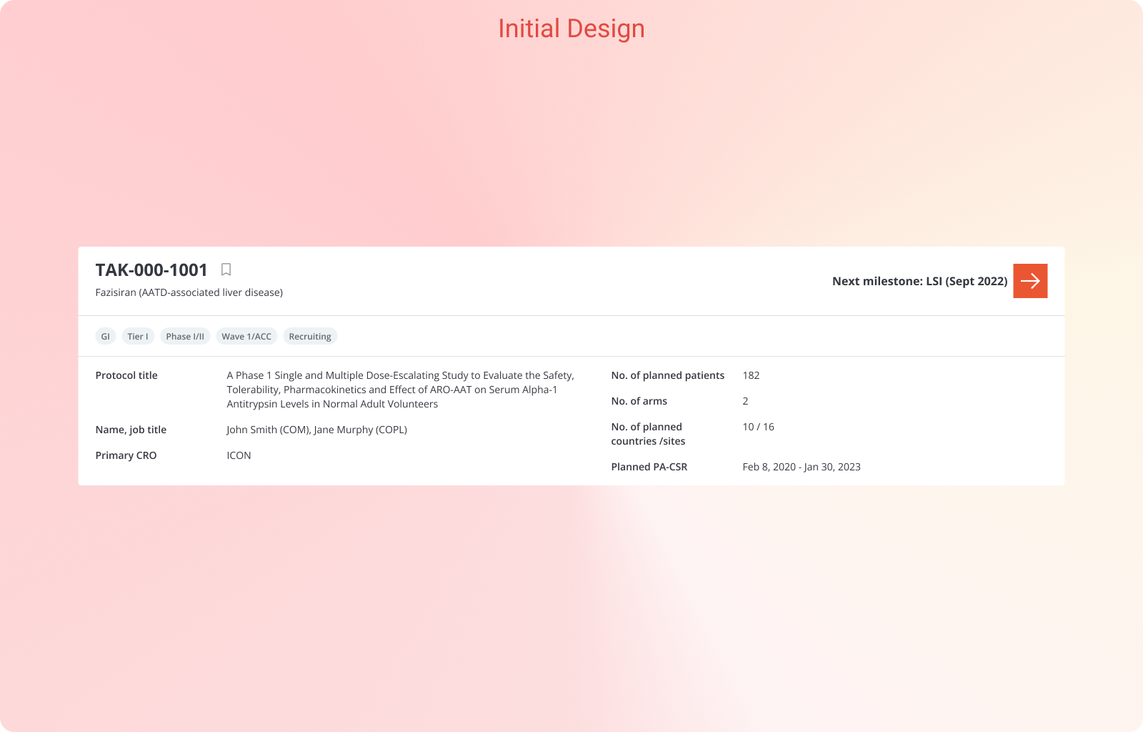 Compass key facts module screenshot 1