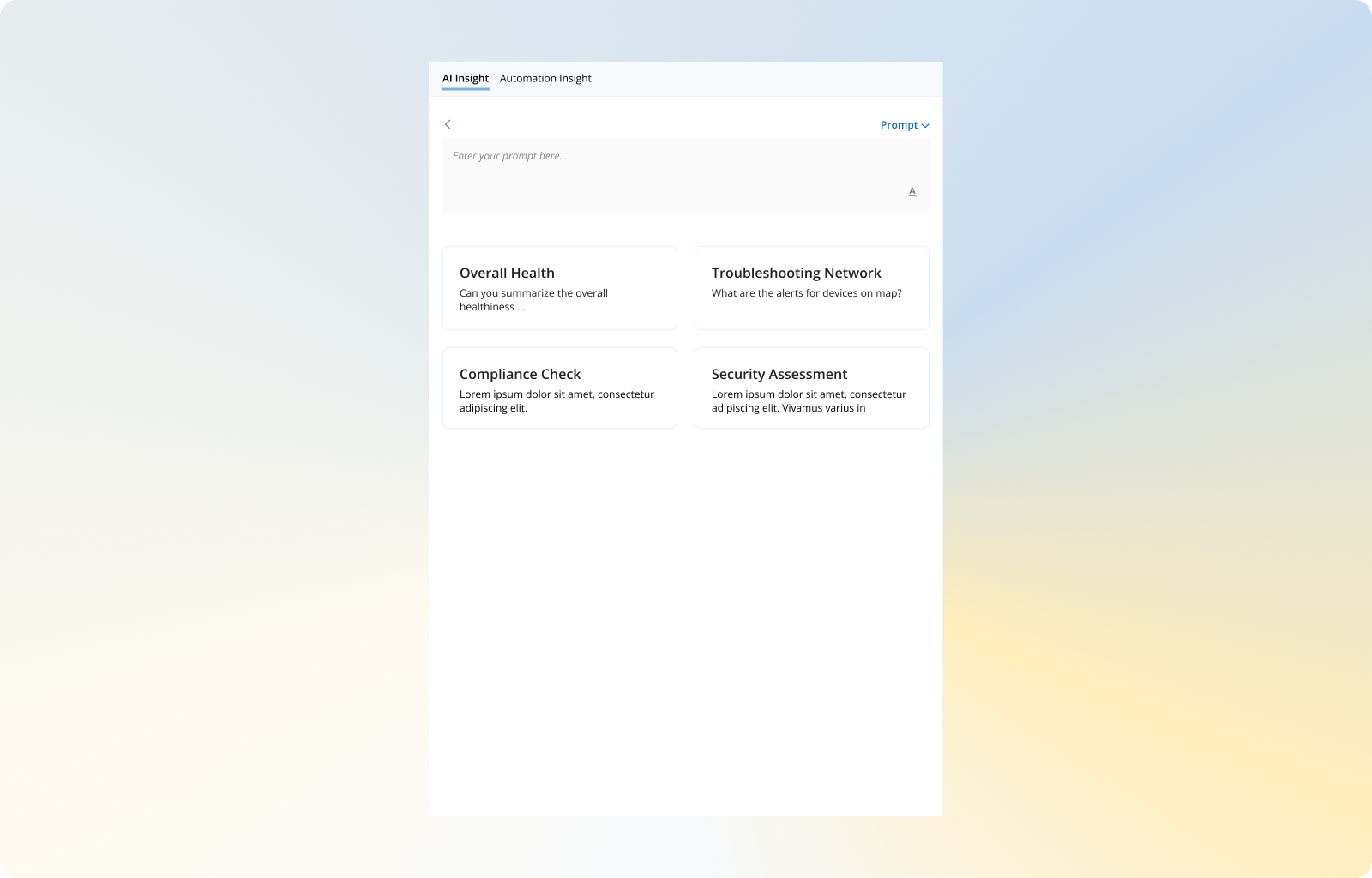 NetBrain AI Insight screenshot 1