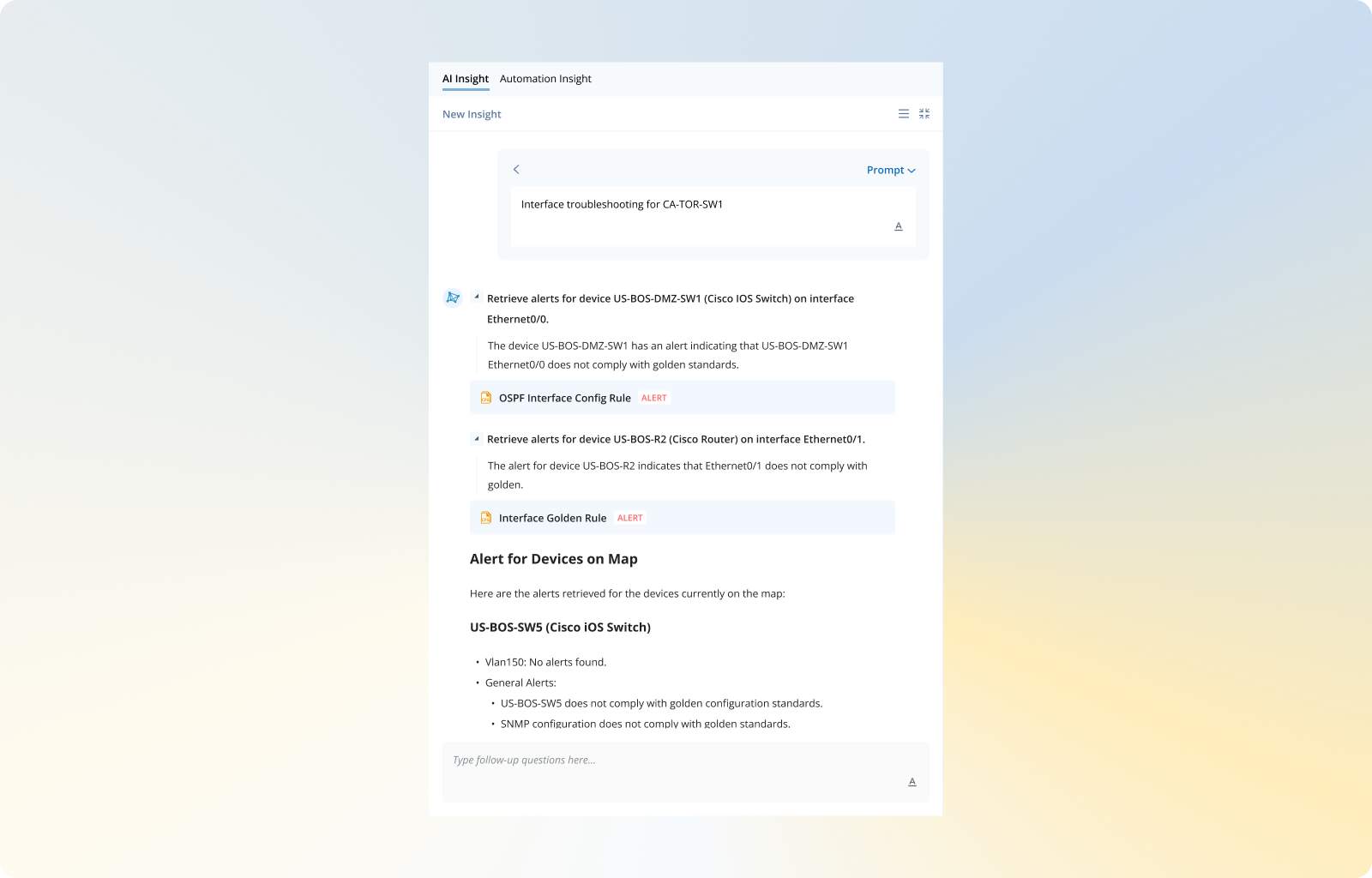 NetBrain AI Insight screenshot 4