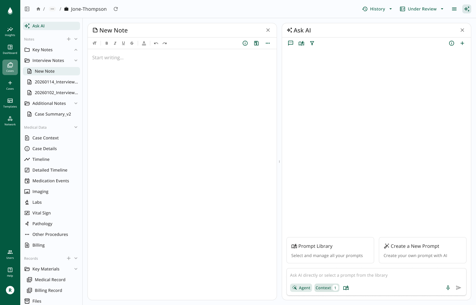 Agentic AI workflow screenshot 1